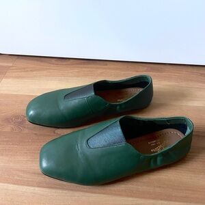 Seychelles Dark Green Flats